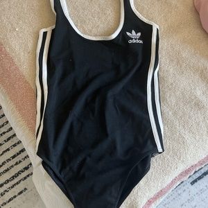 Adidas black and white bodysuit